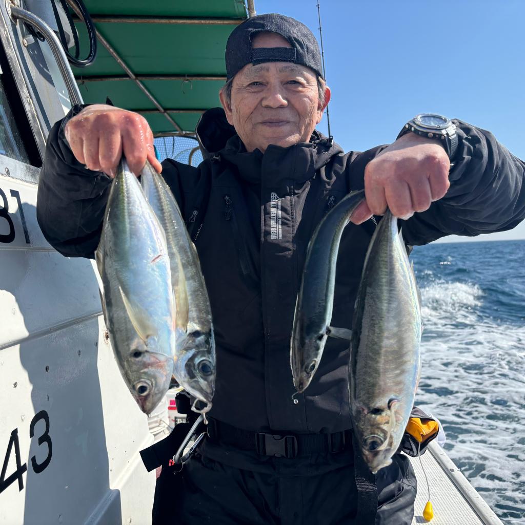 2/15アジ釣り、タチウオ釣り