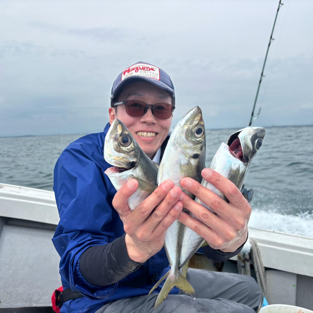 5/8アジ釣り、タチウオ釣り